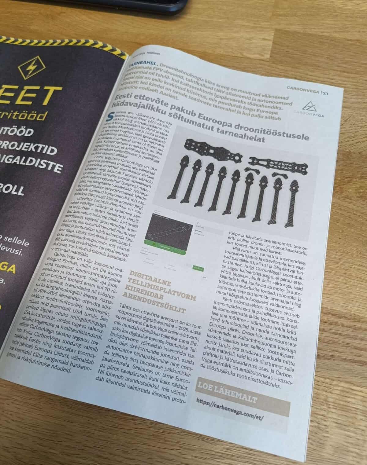 Postimees aritkel CarbonVega